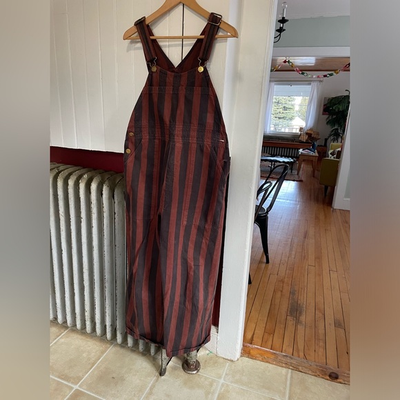 Big Bud Press striped overalls medium - Picture 2 of 7